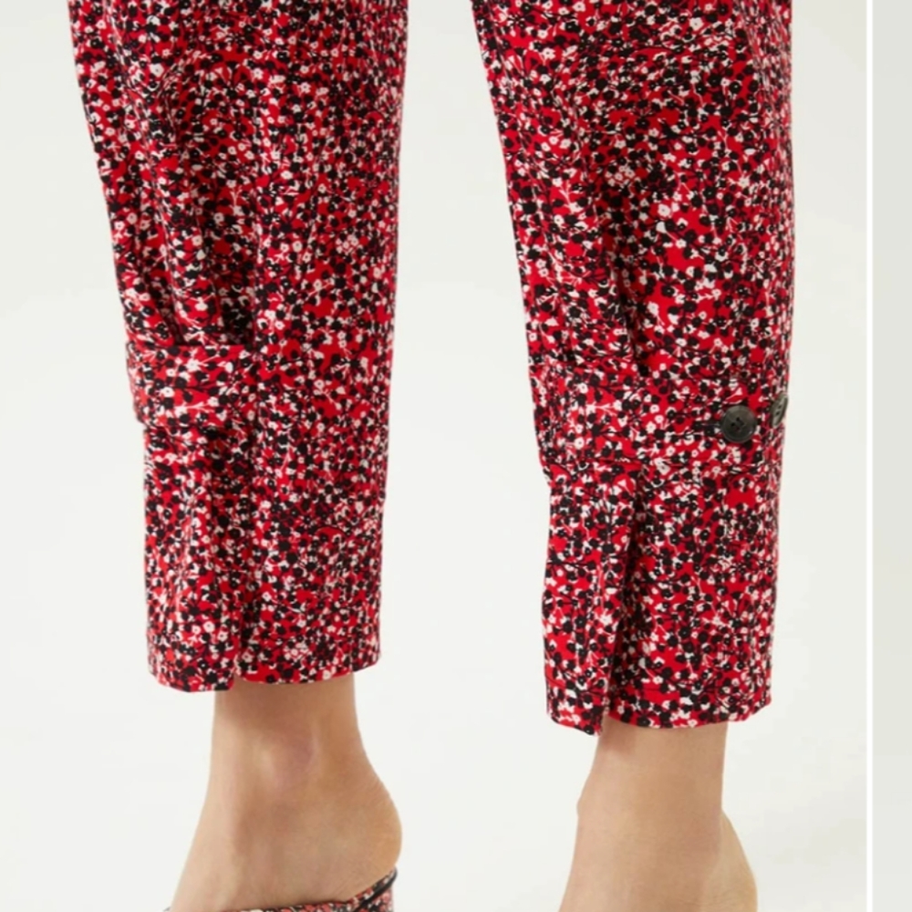 Rebecca Minkoff Clover Jumpsuit Red Multicolor Small - Picture 3 of 9